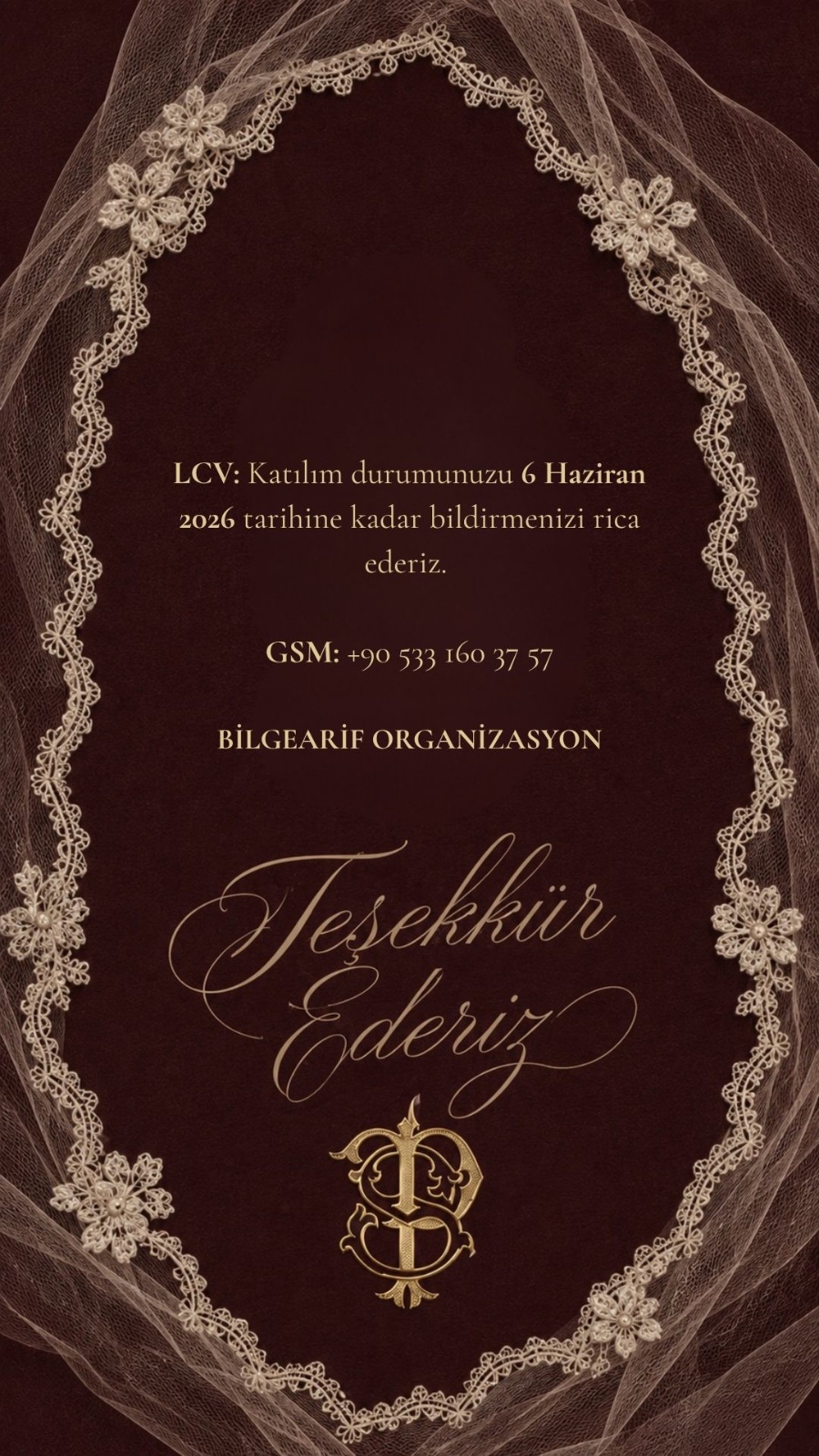Teşekkür Ederiz